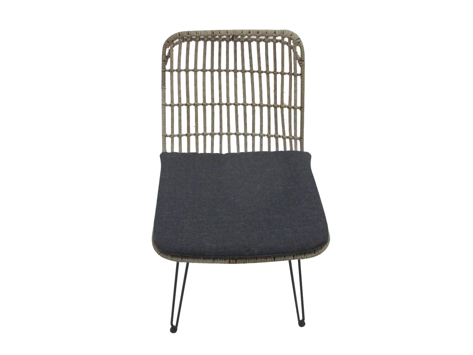 Droppery Flamingo Eetkamerstoel Zonder Armleuning - Staal Bamboe-look (set van 2) -