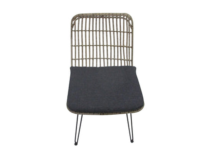 Droppery Flamingo Eetkamerstoel Zonder Armleuning - Staal Bamboe-look (set van 2) -