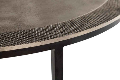 Sochi bijzettafel set van 2, antiek nikkel