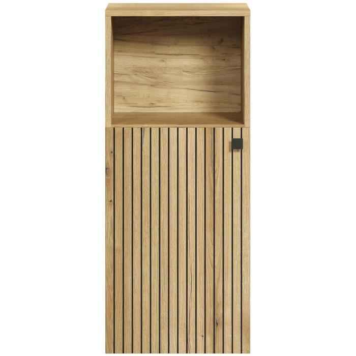 Badkameropbergkast - Eikendecor - L40 x H95 x D31 cm - Puur genot