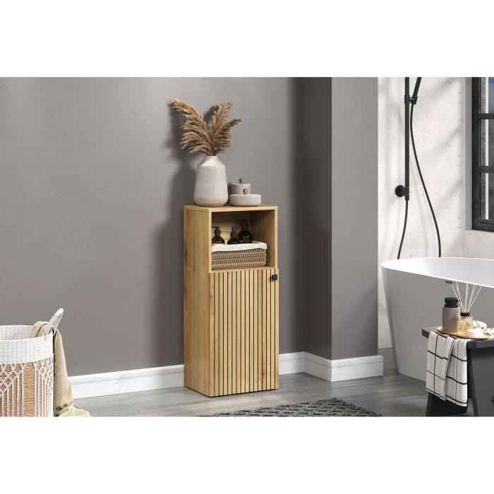 Badkameropbergkast - Eikendecor - L40 x H95 x D31 cm - Puur genot