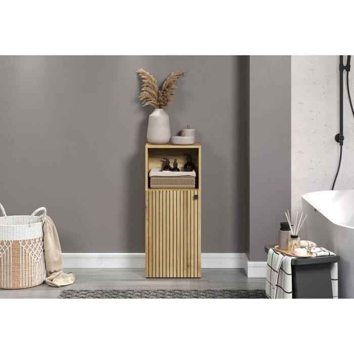 Badkameropbergkast - Eikendecor - L40 x H95 x D31 cm - Puur genot