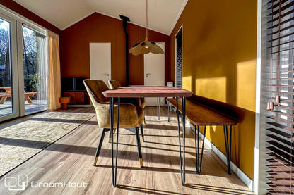 Stoel Tower Living Lenno - forest green - 2 stuks - showroommodel Eetkamer stoel DroomHout