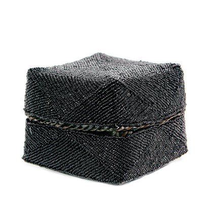 Der Perlenkorb - Schwarz - L