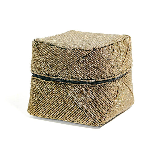 Bazar Bizar De Kralenmand - Goud - L - Home & Garden > Decor > Baskets