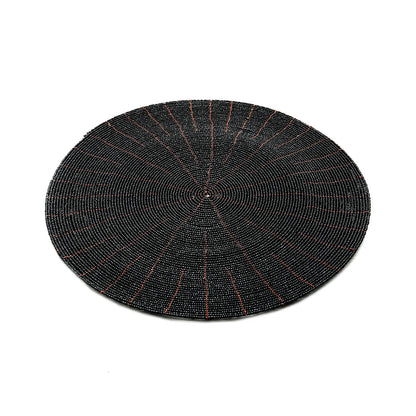 De Kralen Placemat - Zwart