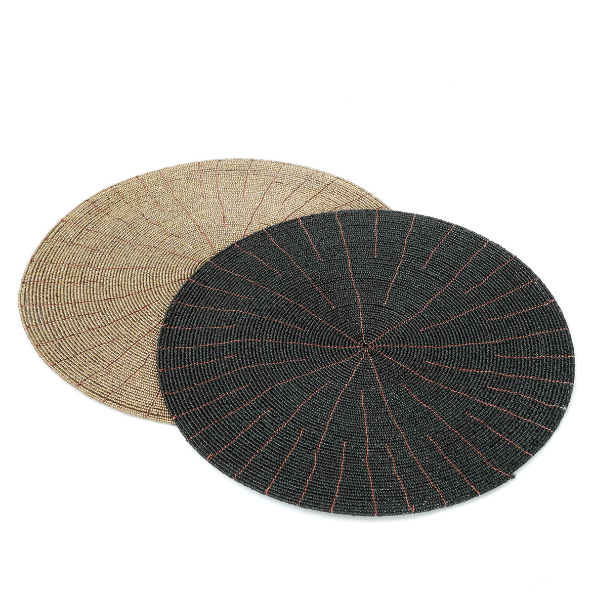 De Kralen Placemat - Zwart