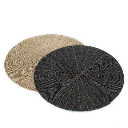 De Kralen Placemat - Zwart