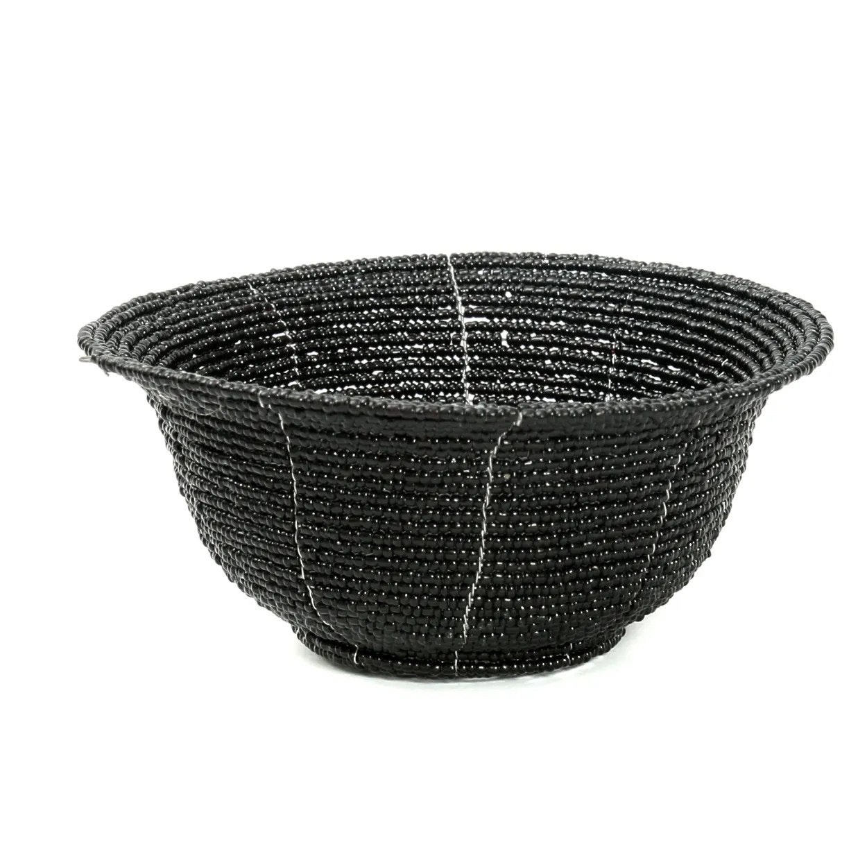 Bazar Bizar De Beaded Bowl Laag - Zwart - S - Home & Garden > Decor