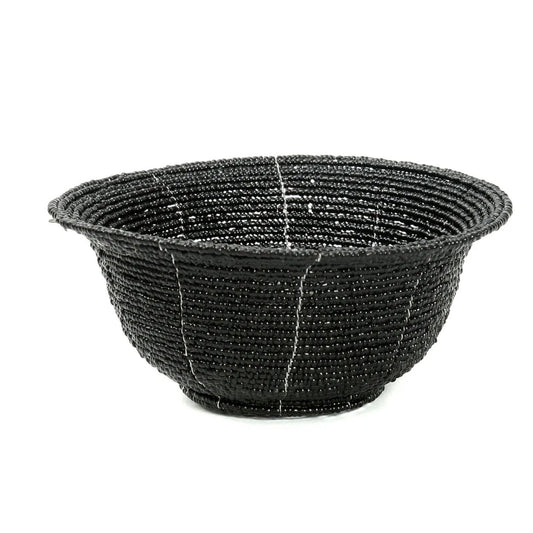 Bazar Bizar De Beaded Bowl Laag - Zwart - S - Home & Garden > Decor