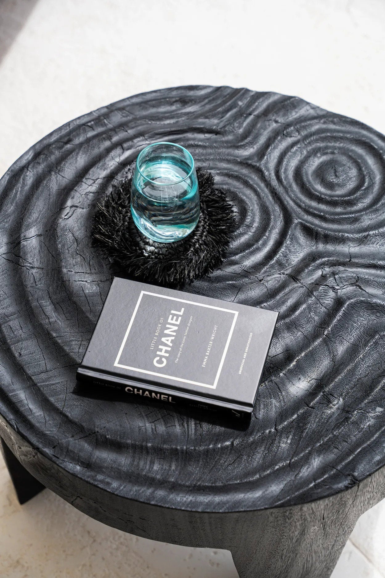 Bazar Bizar De Fringe Raffia Onderzetter - Zwart - Home & Garden > Kitchen & Dining > Tableware > Trivets onderzetter