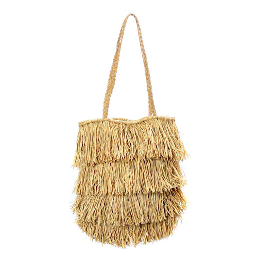 Bazar Bizar De Raffia Bahamas Tote - Natuurlijk - Home & Garden > Decor