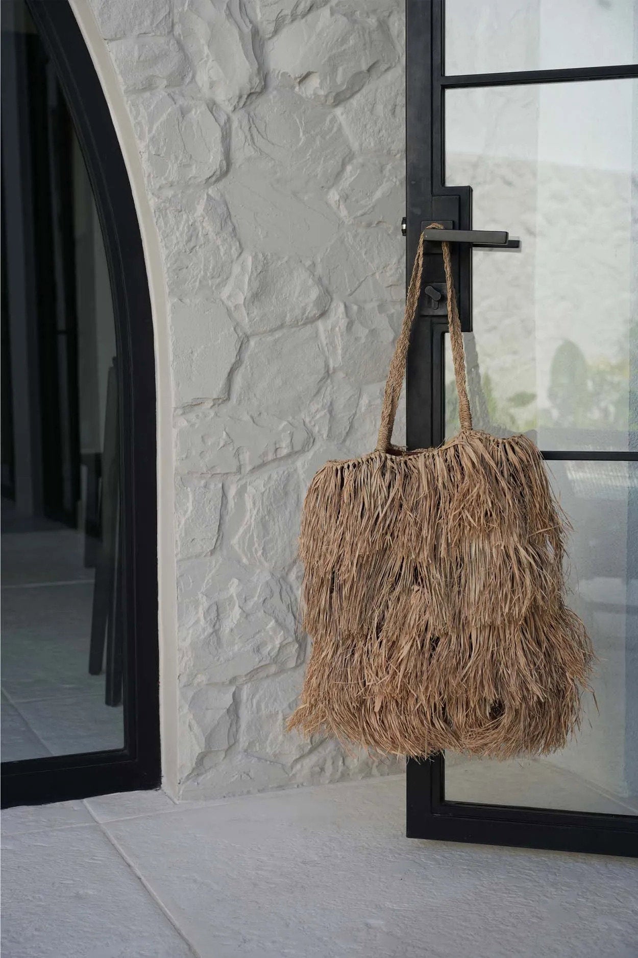 Bazar Bizar De Raffia Bahamas Tote - Natuurlijk - Home & Garden > Decor