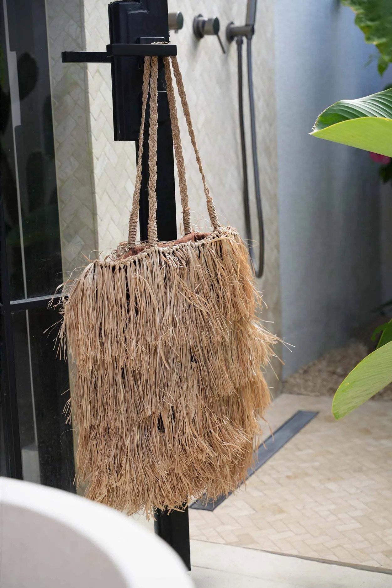 Bazar Bizar De Raffia Bahamas Tote - Natuurlijk - Home & Garden > Decor
