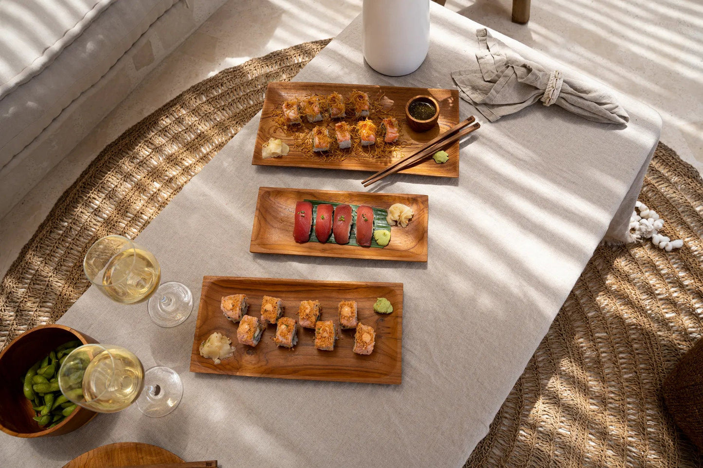 De Teakwortel Sushi Plaat - S