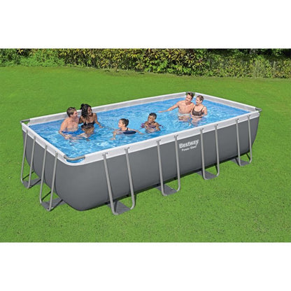 Bestway Power Steel 549x274x122 cm tubular above-ground pool with 5.678 L/H cartridge filter, cover and ladder
