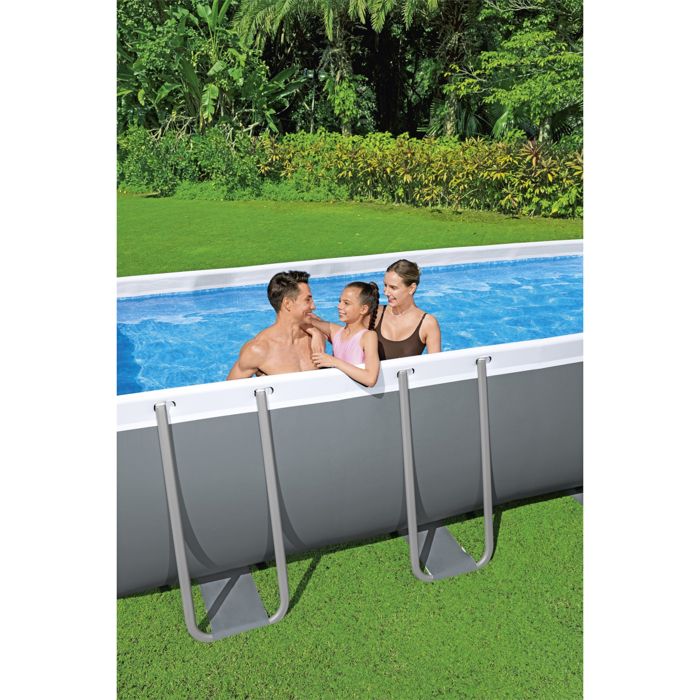 Bestway Power Steel 549x274x122 cm tubular above-ground pool with 5.678 L/H cartridge filter, cover and ladder
