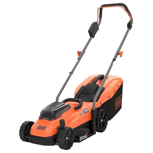 BLACK &amp; DECKER 18V ​​LITHIUM battery lawn mower 33 cm - 2.5Ah - 2 batteries - 1 charger - BCMW3318L2-QW