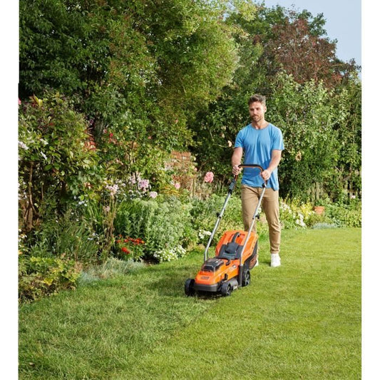BLACK &amp; DECKER 18V ​​LITHIUM battery lawn mower 33 cm - 2.5Ah - 2 batteries - 1 charger - BCMW3318L2-QW
