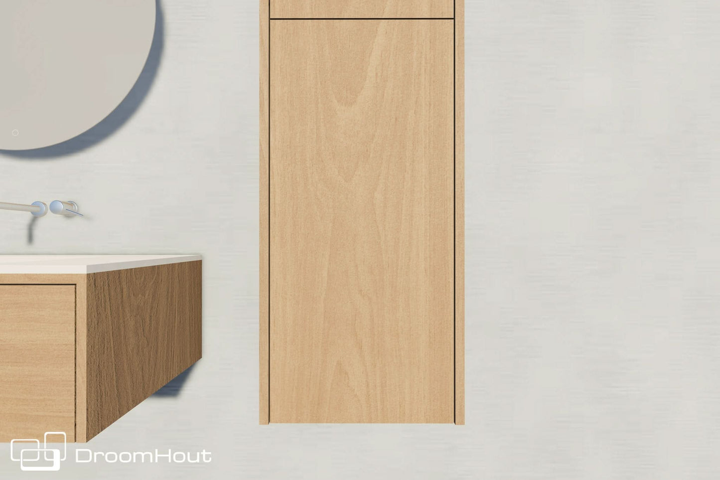 Houten Badkamerkast Met Twee Deuren Spa En Breeze Voor Moderne Badkamers DroomHout