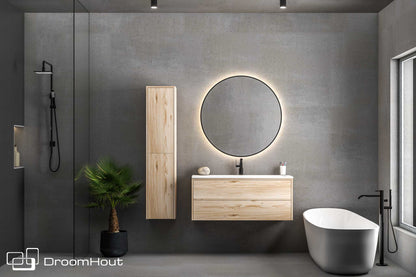 Badkamermeubel DroomHout Breeze blank eiken lak zonder kraangat blank eiken lak zonder kraangat Badkamermeubel DroomHout