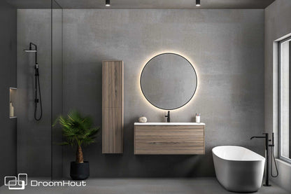 Badkamermeubel DroomHout Breeze blank noten lak zonder kraangat blank noten lak zonder kraangat Badkamermeubel DroomHout