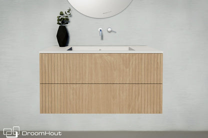 Houten badkamerset Wave Badkamerset DroomHout