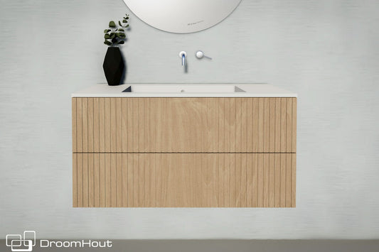 Houten badkamerset Wave Badkamerset DroomHout