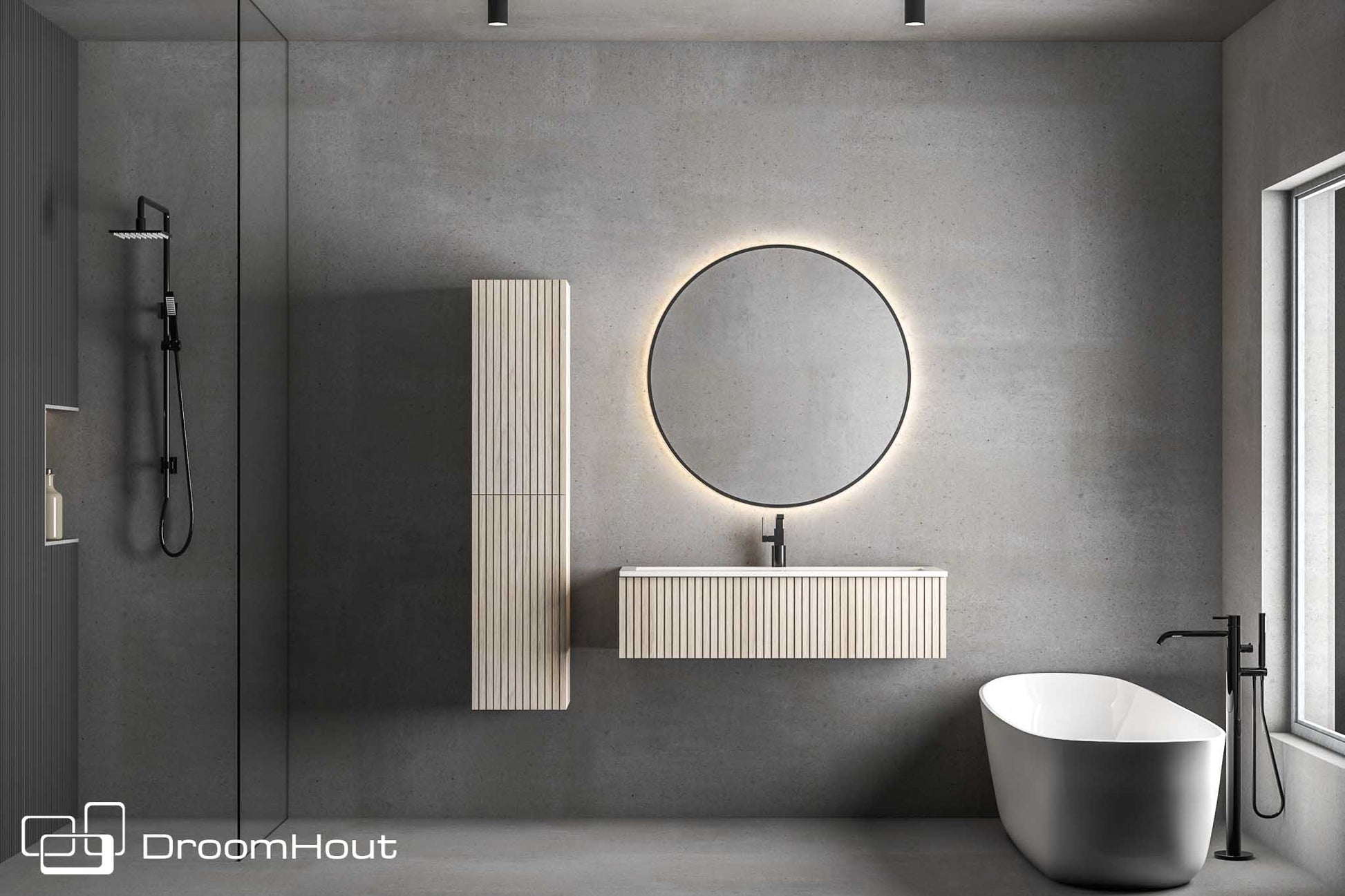 Badkamermeubel DroomHout Palm Badkamermeubel DroomHout