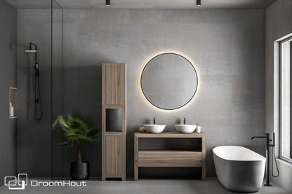 Badkamermeubel DroomHout Serenity blank noten lak blank noten lak Badkamermeubel DroomHout