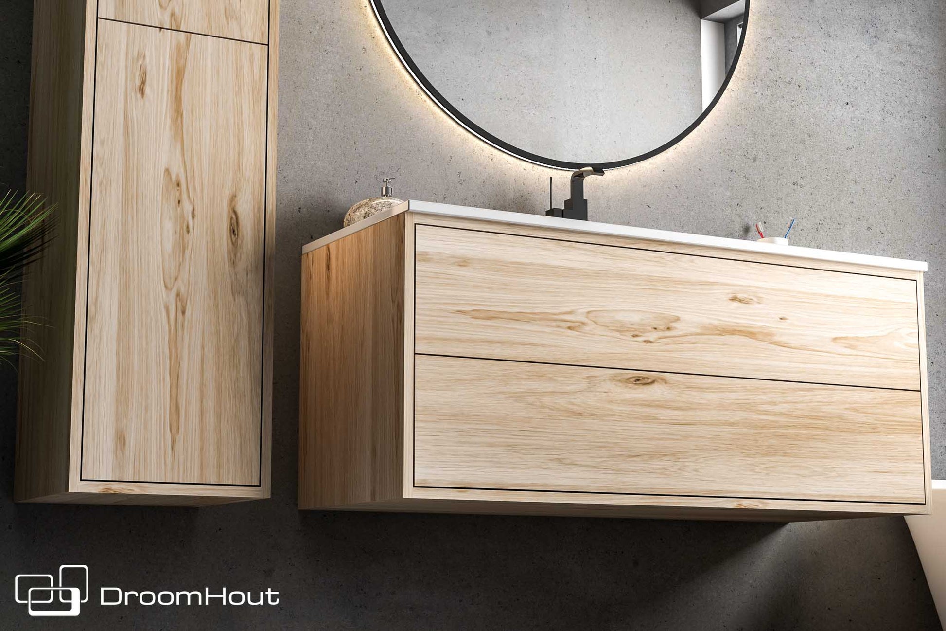 Badkamermeubel DroomHout Silence Badkamermeubel DroomHout