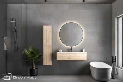 Badkamermeubel DroomHout Spa blank eiken lak zonder kraangat blank eiken lak zonder kraangat Badkamermeubel DroomHout