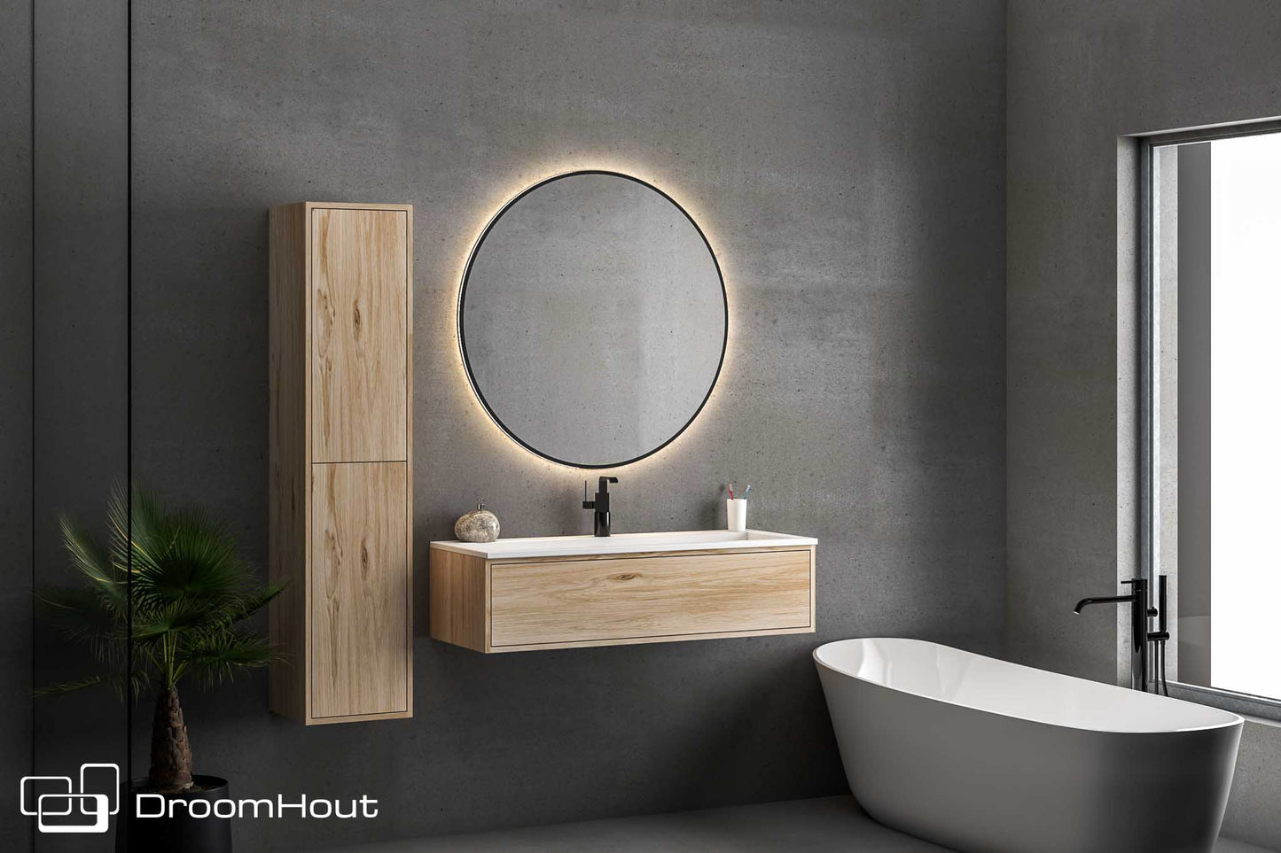 Badkamermeubel DroomHout Sunrise Badkamermeubel DroomHout