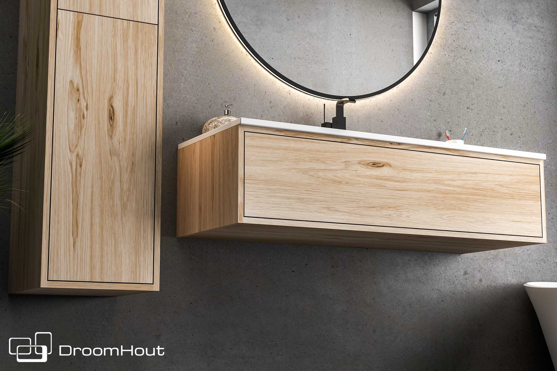 Badkamermeubel DroomHout Sunrise Badkamermeubel DroomHout