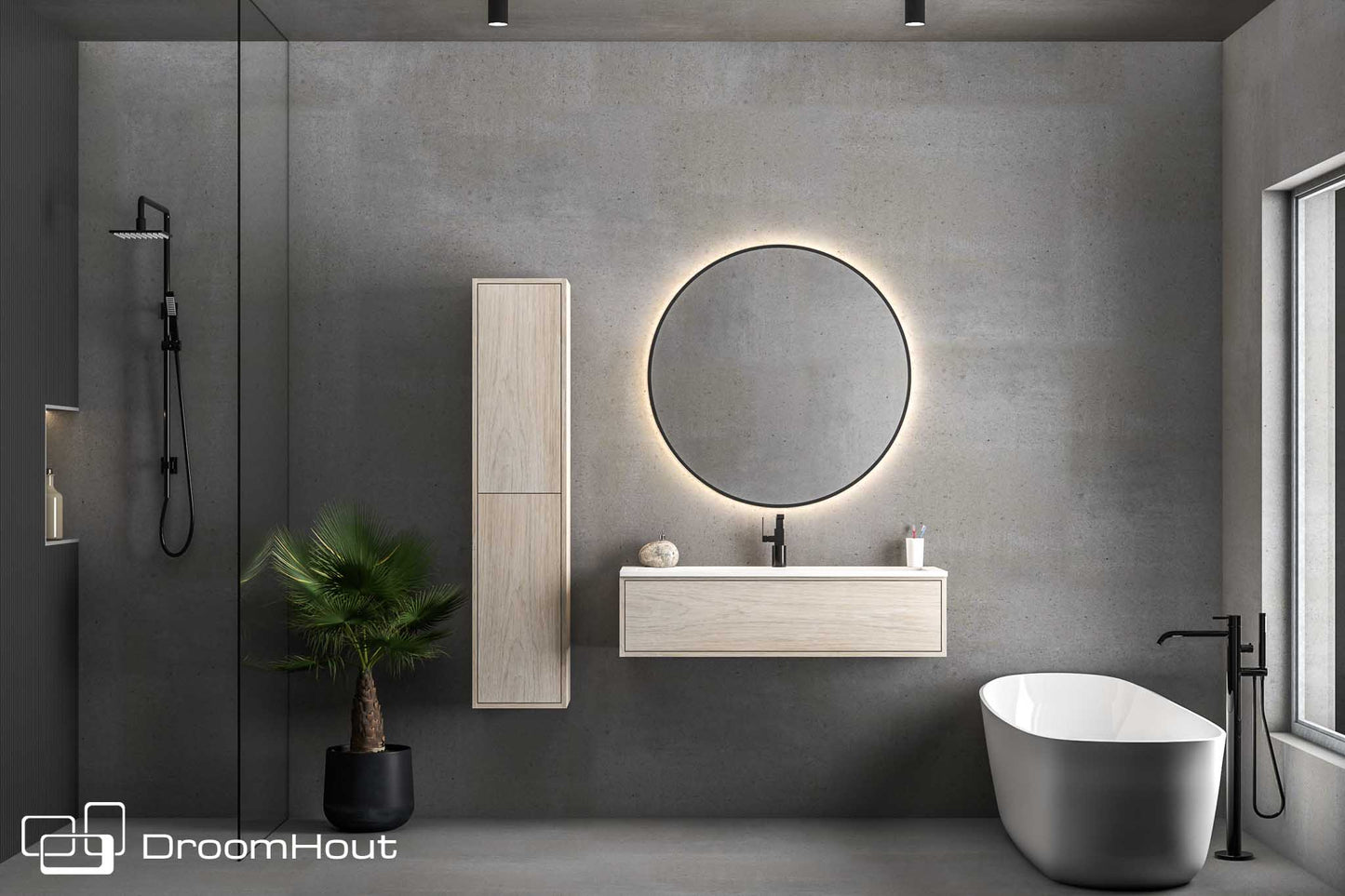 Badkamermeubel DroomHout Sunrise Badkamermeubel DroomHout