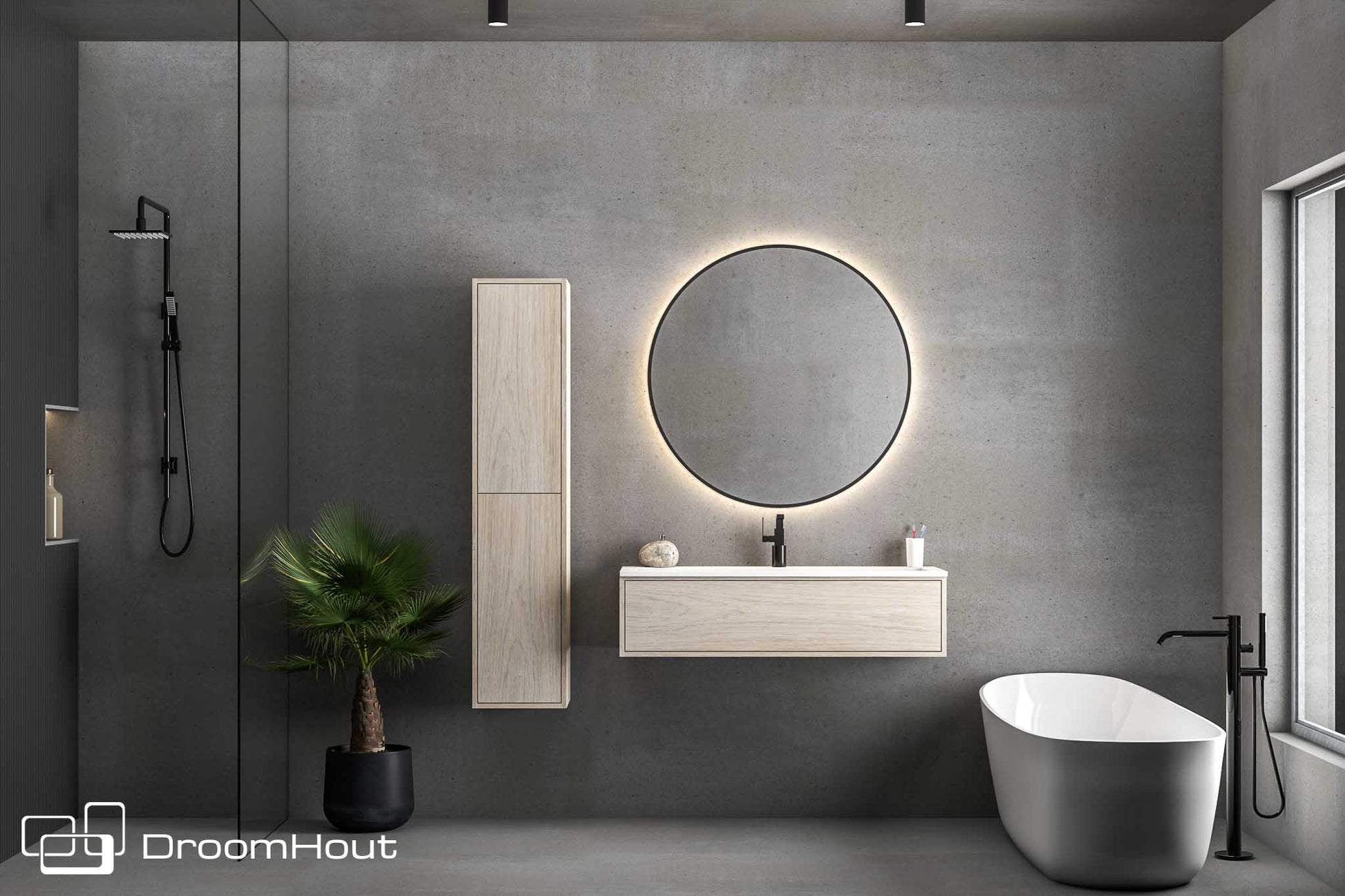 Badkamermeubel DroomHout Sunrise Badkamermeubel DroomHout