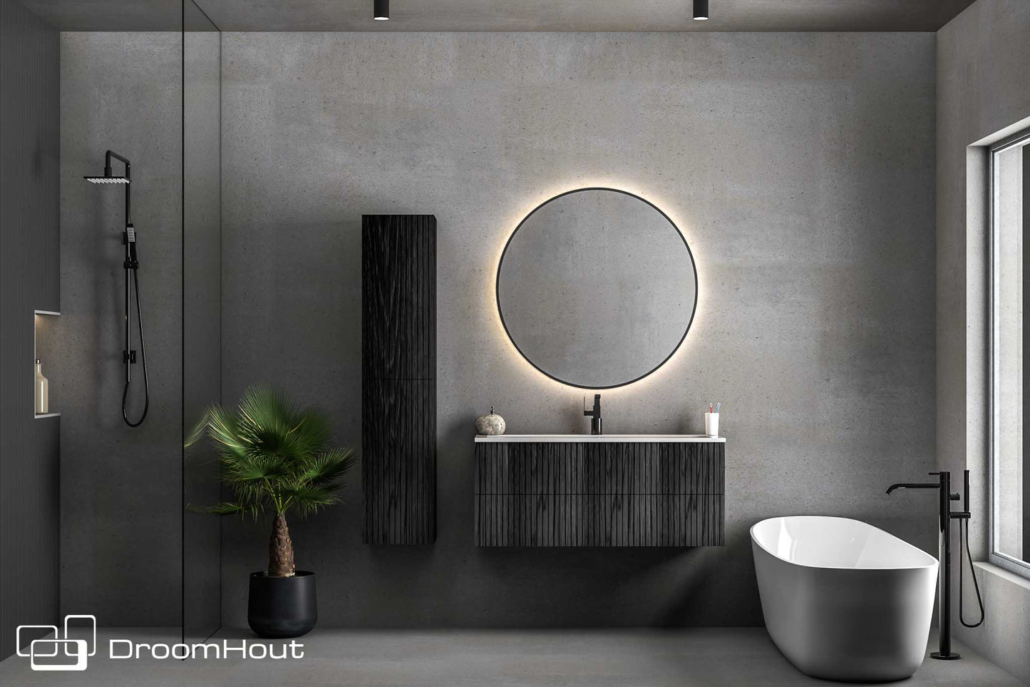 Badkamermeubel DroomHout Wave Badkamermeubel DroomHout