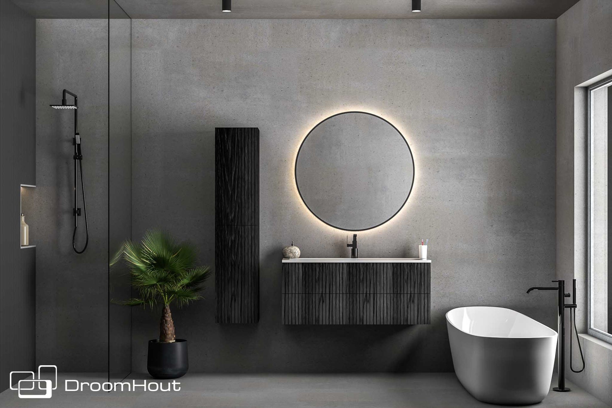 Badkamermeubel DroomHout Wave Badkamermeubel DroomHout