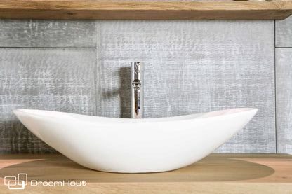 Badkamermeubel Pure Compleet Set Met Hoge Kast Spiegel Planchet Badkamermeubel DroomHout