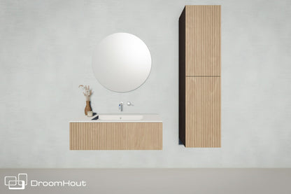 Houten Badkamerset Palm Van Massief Hout Voor Badkamer Met Opbergruimte Luxe Badkamerset DroomHout