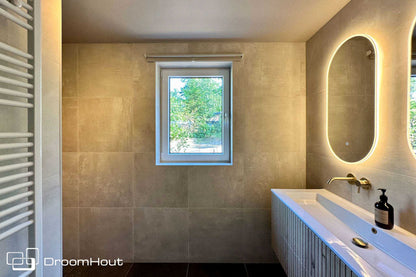 Badkamerspiegel ovaal Ambiance badkamerspiegel DroomHout