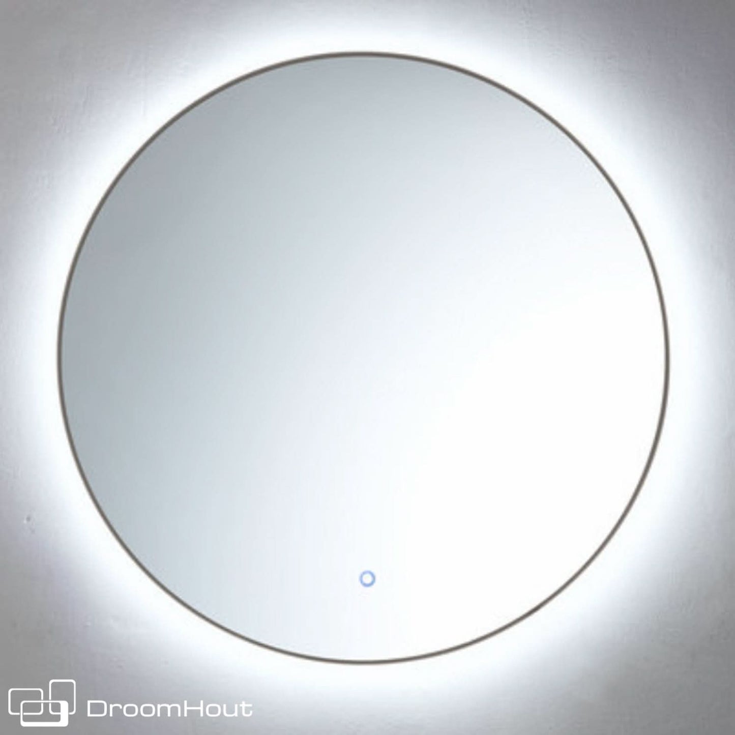 Badkamerspiegel rond Circle gun metal gun metal badkamerspiegel DroomHout