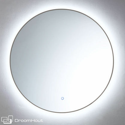 Badkamerspiegel rond Circle gun metal gun metal badkamerspiegel DroomHout