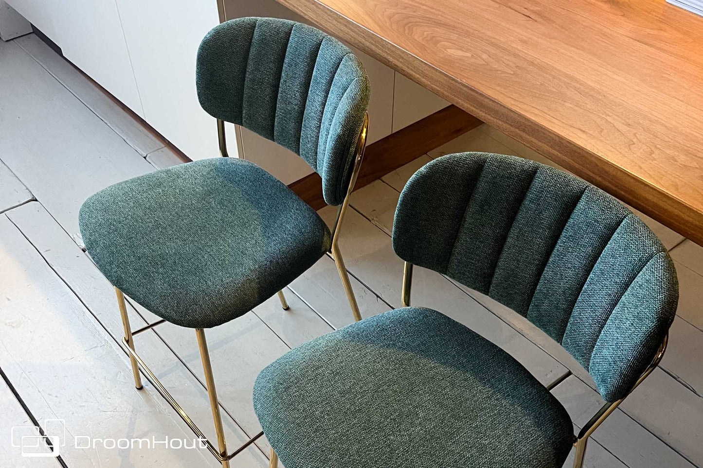 Barkruk Jolien Zuiver - set van 2 - groen Barkruk DroomHout