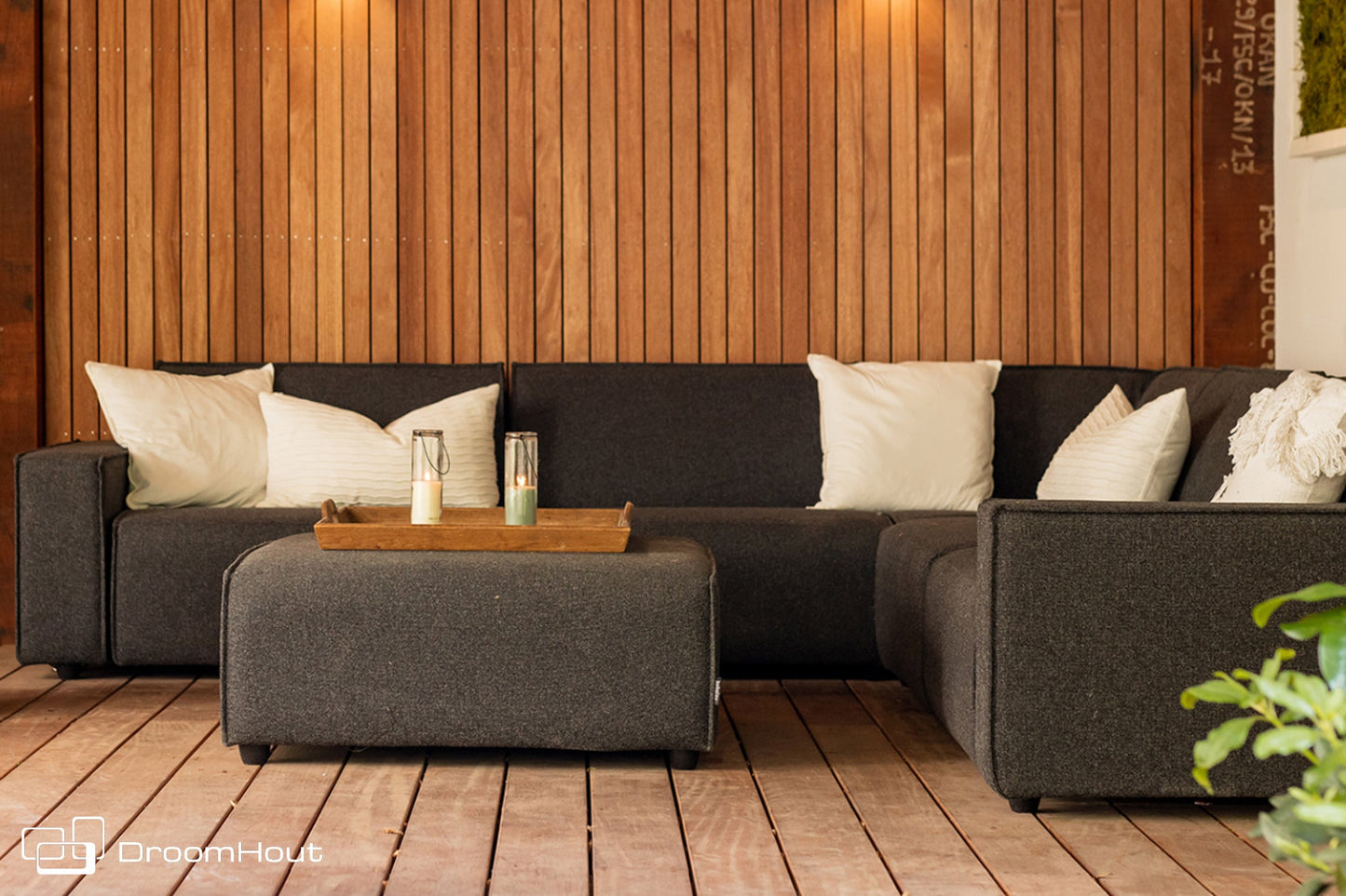 Icon loungebank Bubalou 6-zits hoek - showroommodel Buitenbank > buitensofa > outdoor sofa DroomHout