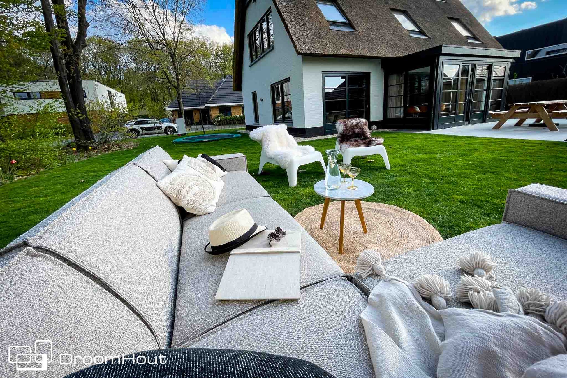 Icon loungebank Bubalou 6-zits hoek DroomHout