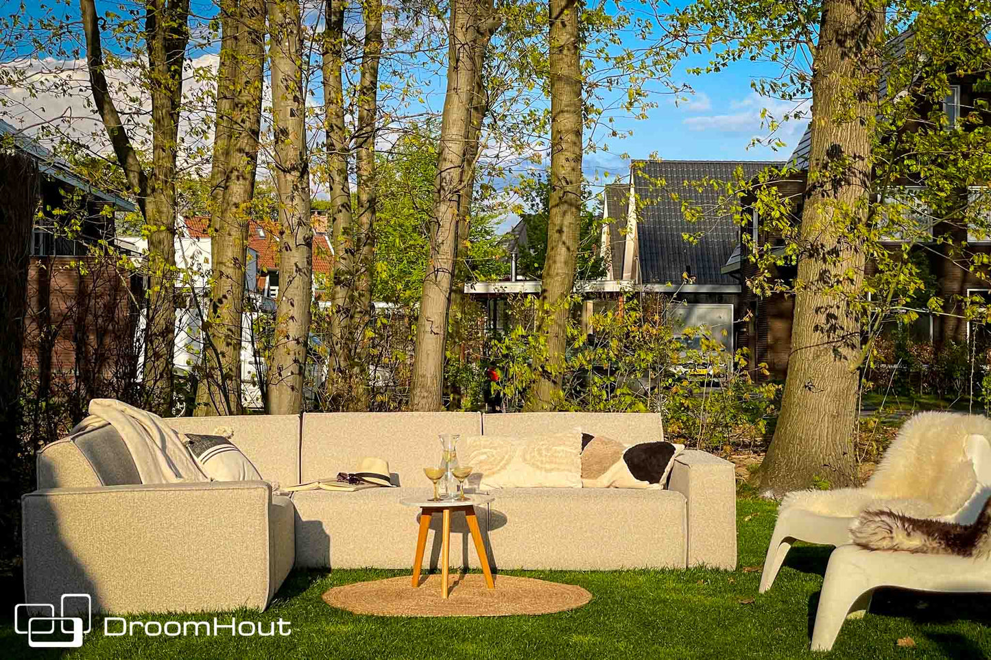 Icon loungebank Bubalou 6-zits hoek DroomHout