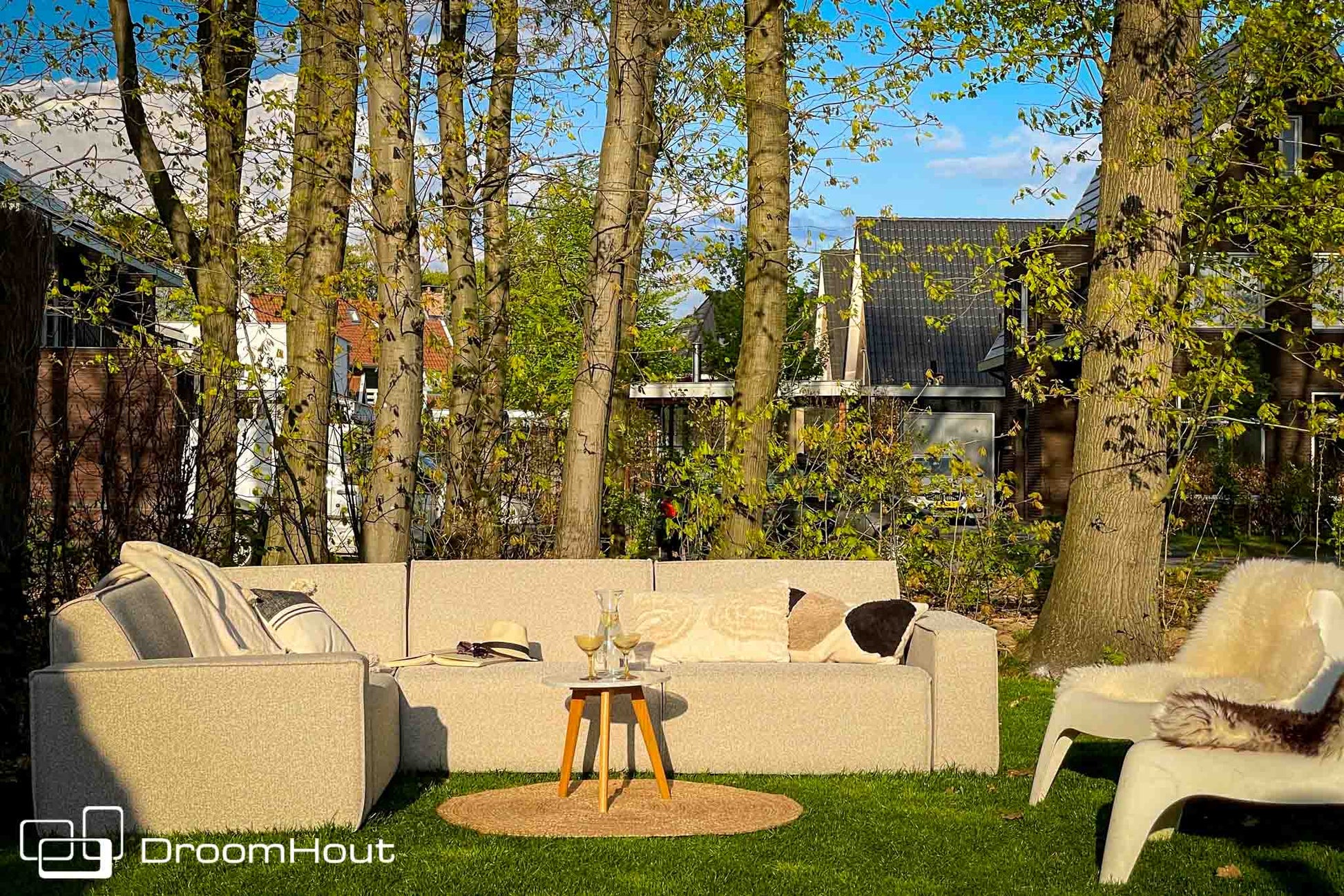 Icon loungebank Bubalou 6-zits hoek DroomHout