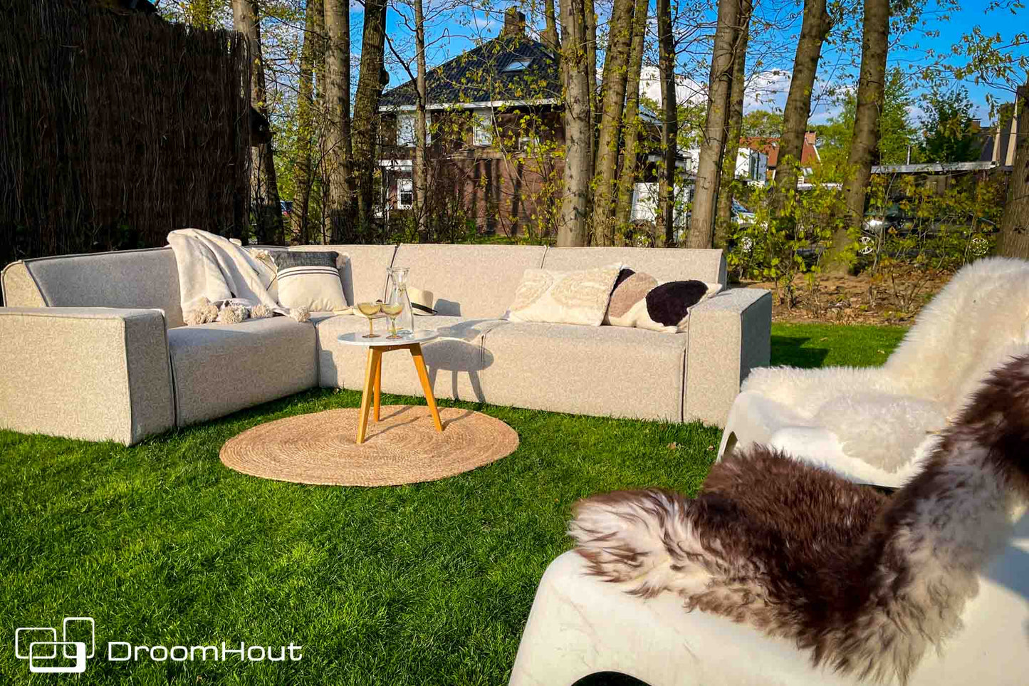 Icon loungebank Bubalou 6-zits hoek DroomHout
