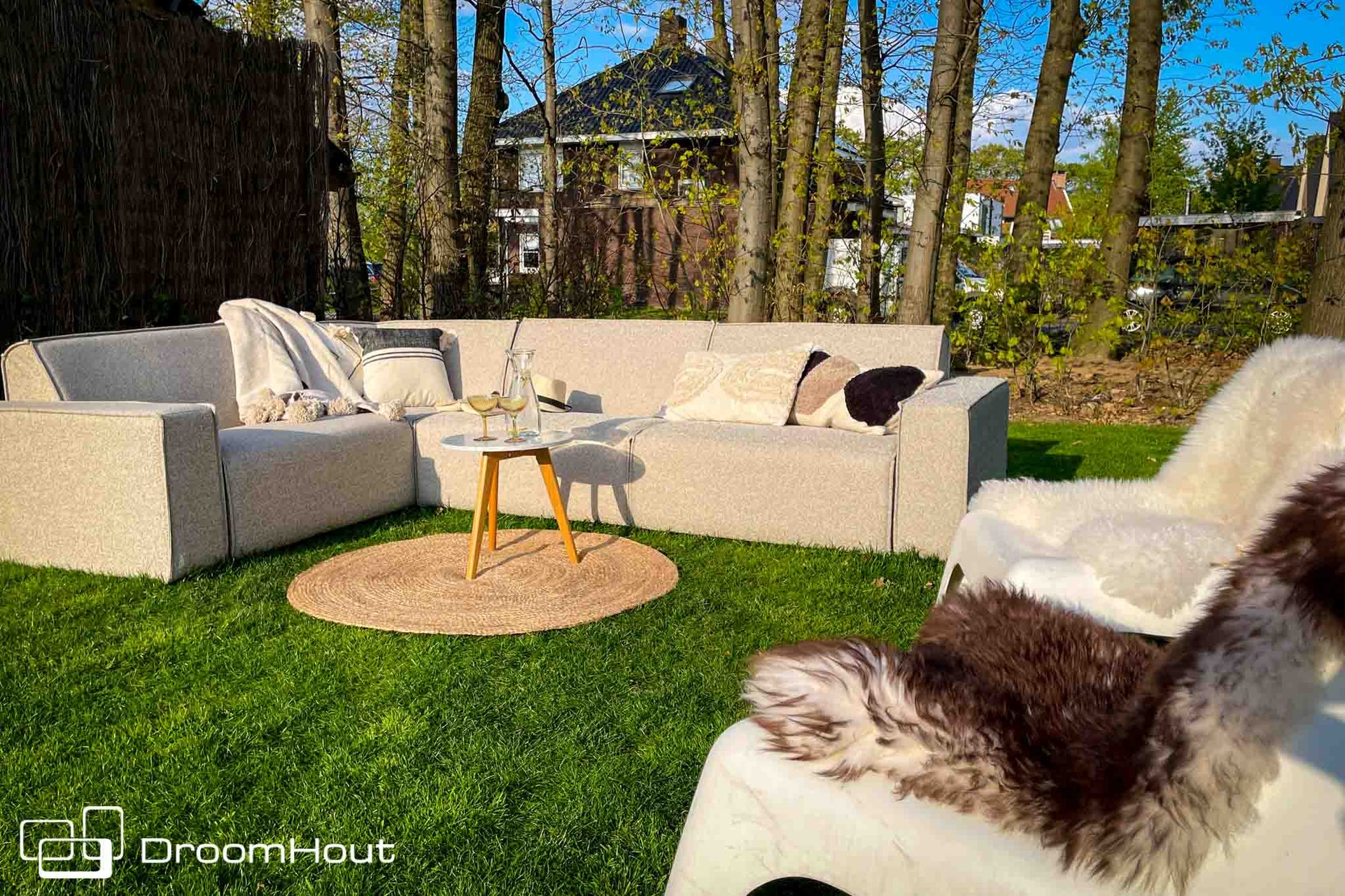 Icon loungebank Bubalou 6-zits hoek DroomHout